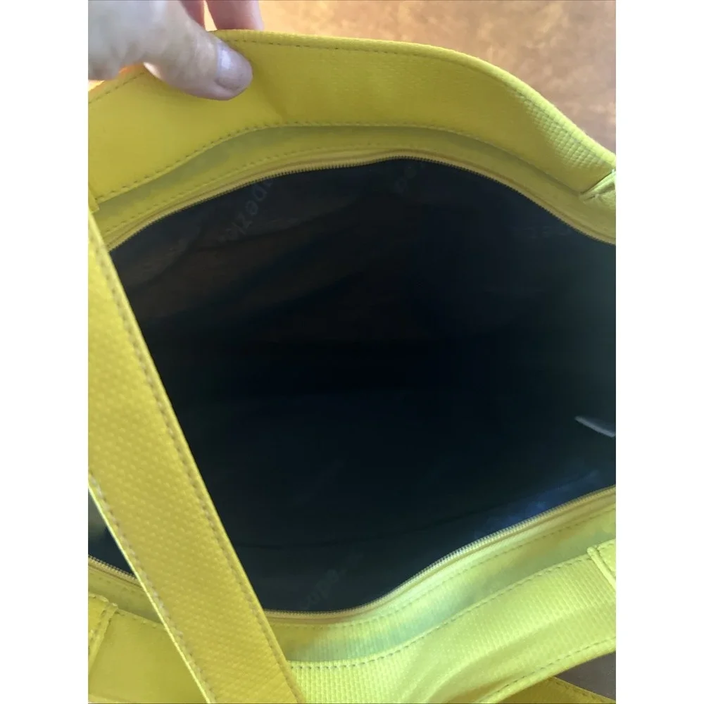 Capezio YElLOW Canvas Shoulder Bag Purse Tote 14X12